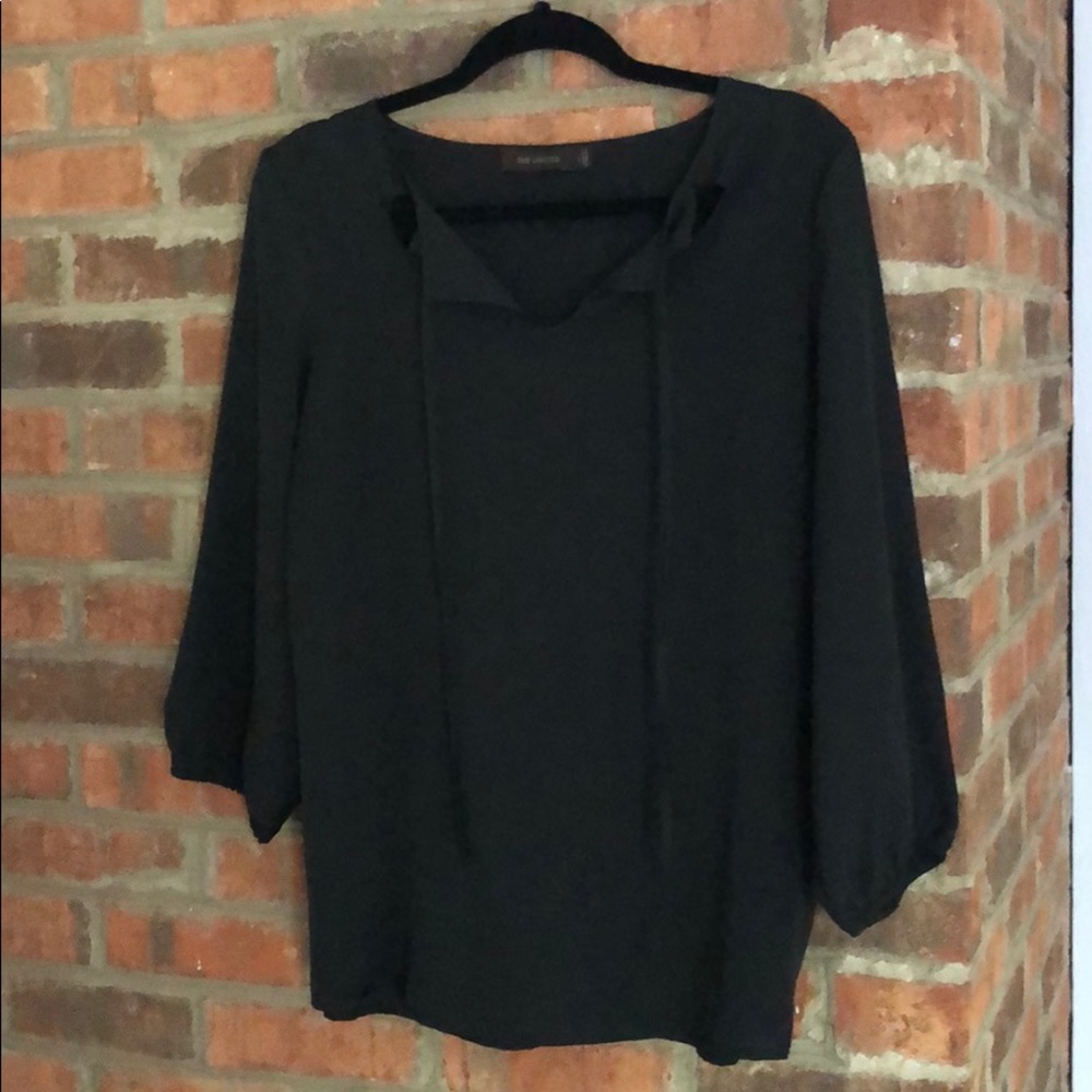EUC L Black Limited Blouse